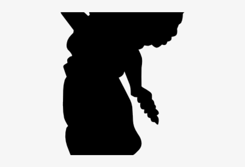 Silhouette Clipart Angel - Angel Gabriel Silhouette, transparent png download