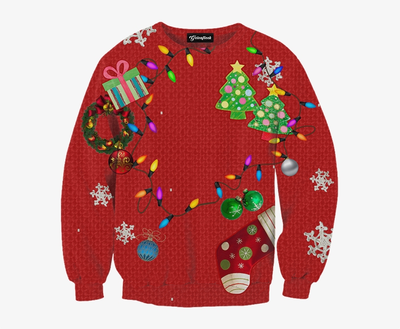 Classic Ugly Christmas Sweater - Ugly Christmas Sweater Png, transparent png download