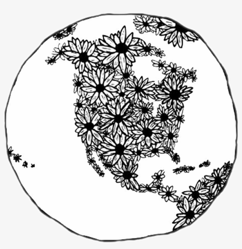 Presidents Day Black And White Clipart - Earth Drawing, transparent png download