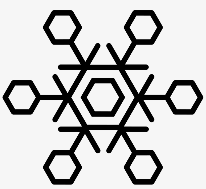 Png Transparent Library Snowflake Png Icon Free Download - Draw Six Pointed Star In Black, transparent png download