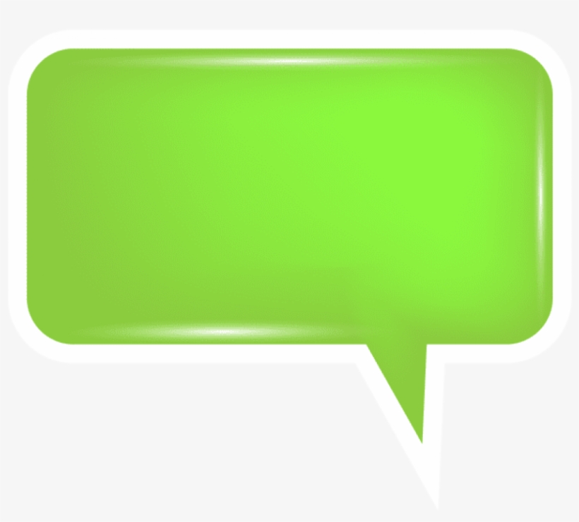 Free Png Download Bubble Speech Green Clipart Png Photo - Portable Network Graphics, transparent png download