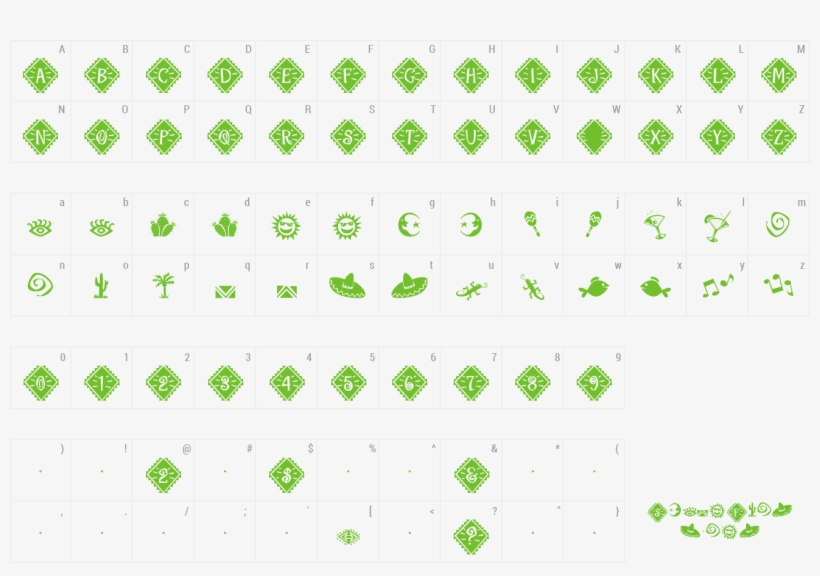 Font Maraca Extras Preview - Number, transparent png download