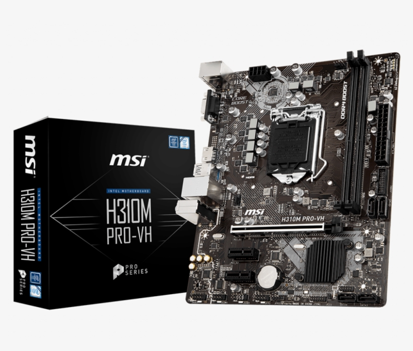 Intel H310 Motherboards H310m Pro-vh - Msi H310m Pro Vh, transparent png download