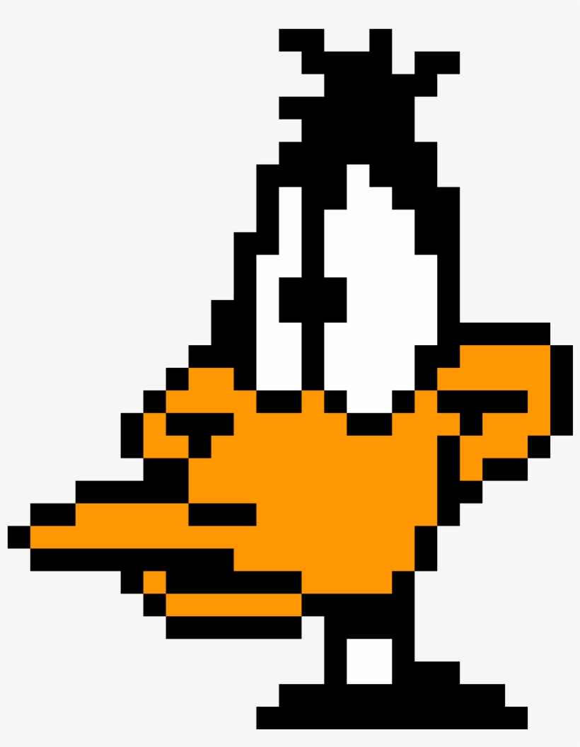 Daffy Duck - Minecraft Pixel Art Daffy Duck, transparent png download