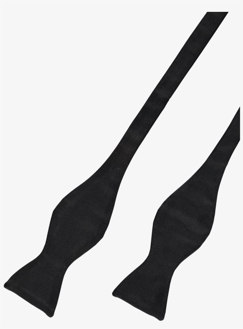 Menswear Bow Tie Self Tie Black Grosgrain Butterfly - Tights, transparent png download