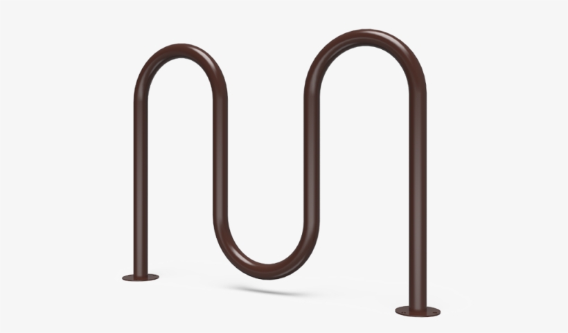 Multi-bike Squiggle Surface Mount - Wood, transparent png download