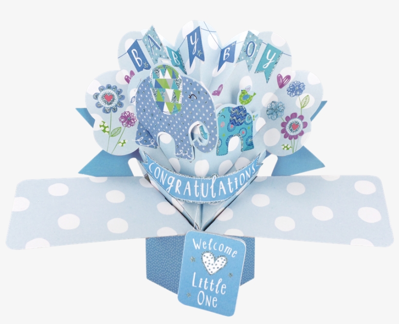 Baby Boy Greeting Card, transparent png download