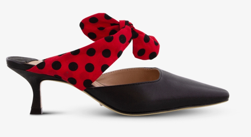 Bakari Black Como Red Black Polka Dot Default - Basic Pump, transparent png download