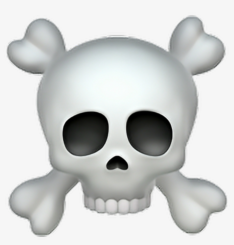 Skull Sticker Skull And Crossbones Emoji PNG Image Transparent PNG