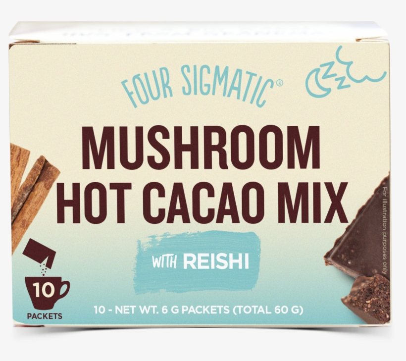 Mushroom Hot Cacao Mix With Reishi - Four Sigmatic Mushroom Hot Cacao With Reishi, transparent png download