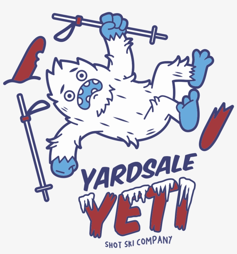 @yardsaleyeti - Ski Yard Sale Cartoon, transparent png download
