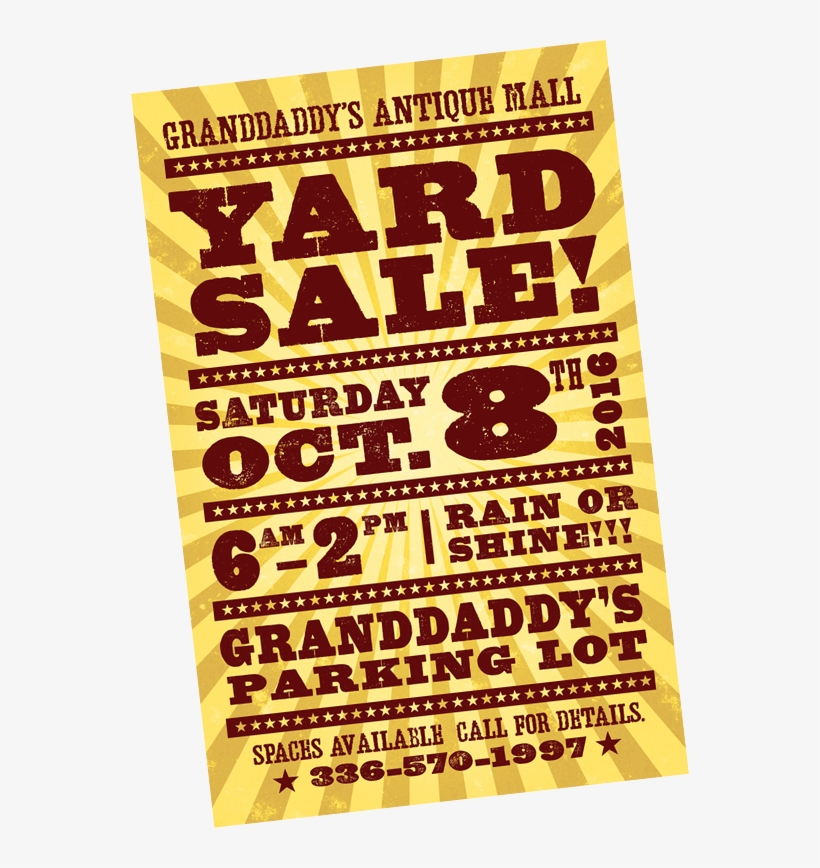 Granddaddy S Antique Mall Burlington Nc Granddaddys - Poster, transparent png download