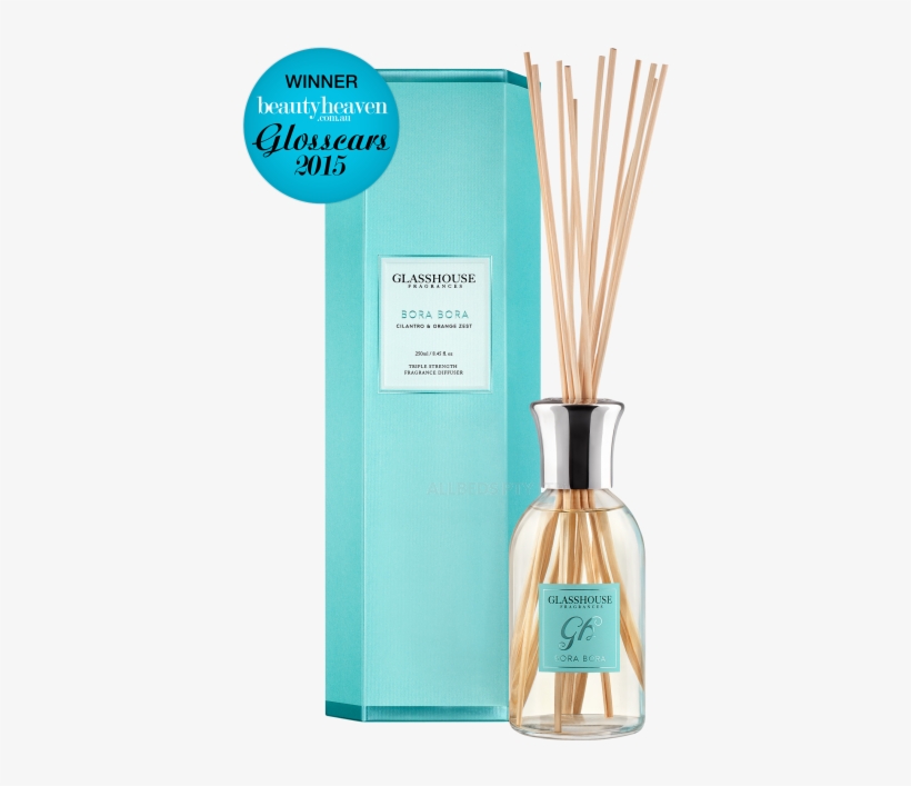 Bora Bora Cilantro And Orange Zest Glasshouse Diffuser - Glasshouse Triple Strength Fragrance Diffuser, transparent png download