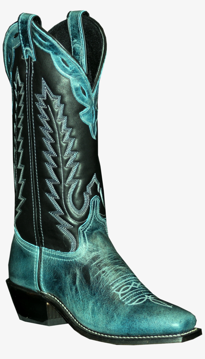 Abilene Women's Two Toned Cobalt Blue Cowhide Western - Cowboy Boot, transparent png download