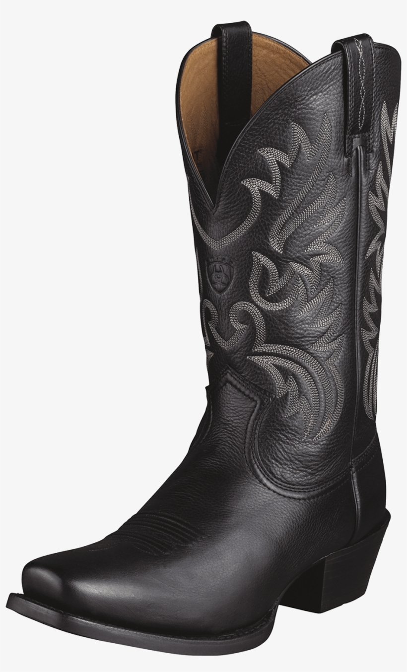 10002296 3 4 Front 6 - Square Toe Cowboy Boots Black, transparent png download