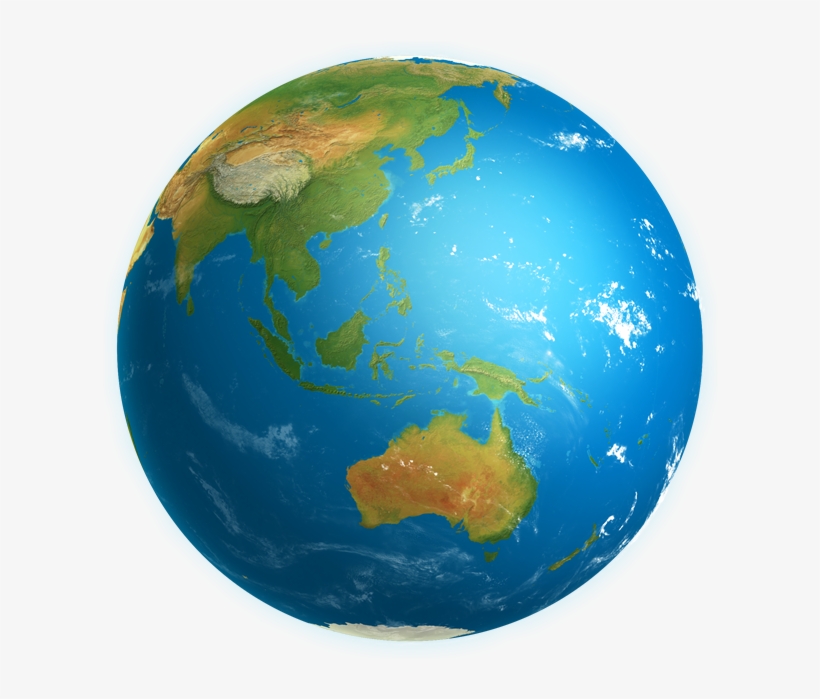 World Globe Pacific Pictures To Pin On Pinterest - Asia Pacific Globe Png, transparent png download