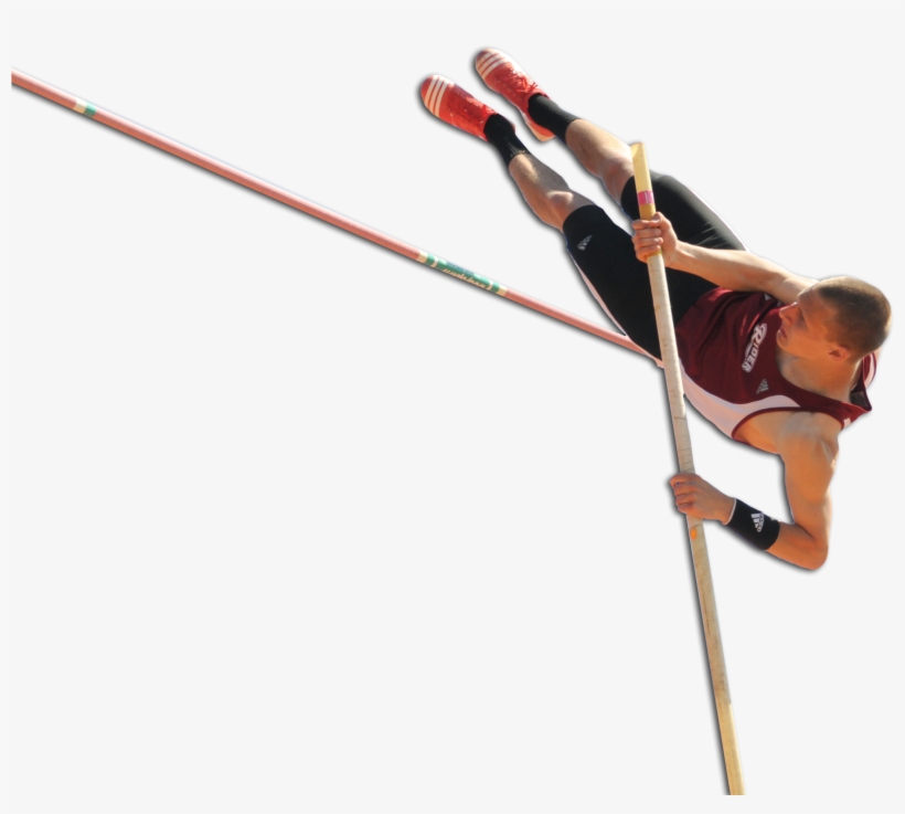 Leaping Into Third, Rider Track And Field Teams Place - Pole Vault, transparent png download