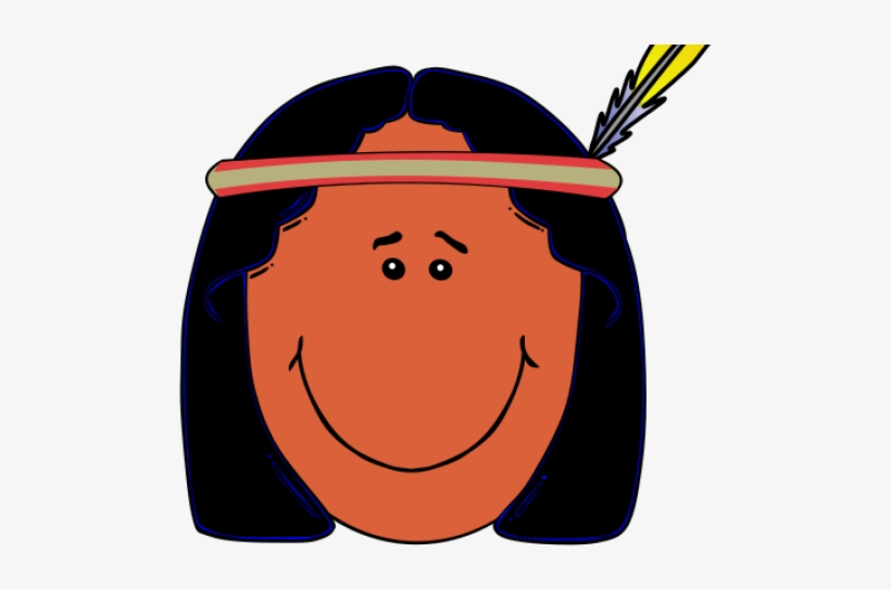 Original - Drawing Of A Native American Cartoon, transparent png download