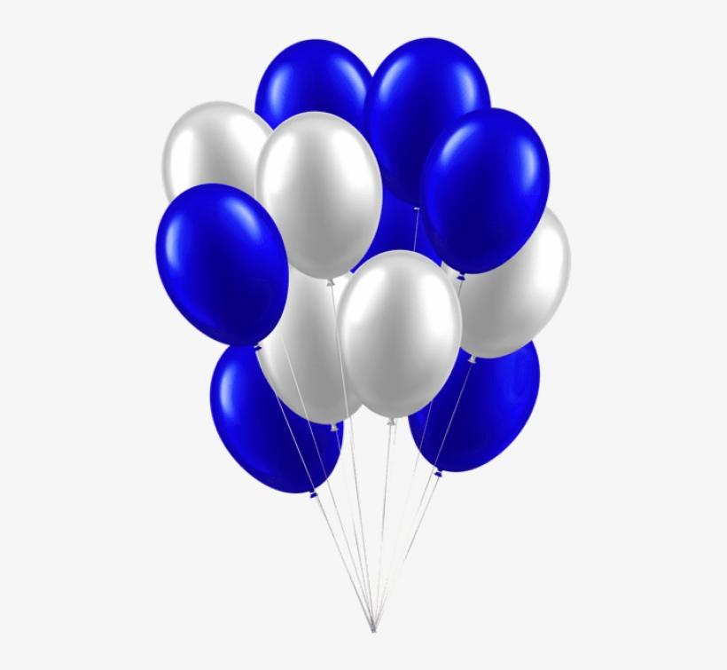 Free Png Download Balloons White Blue Png Images Background - Blue White Balloons Png, transparent png download
