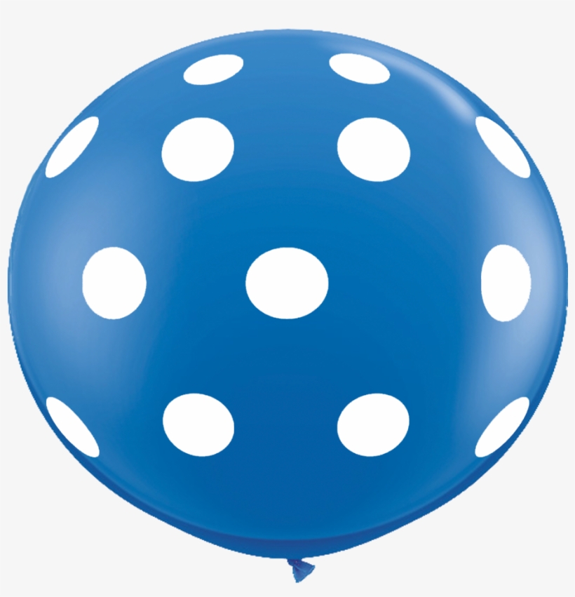 36" Extra Large Round Polka Dot Latex Balloon Red Polka Dots Balloons
