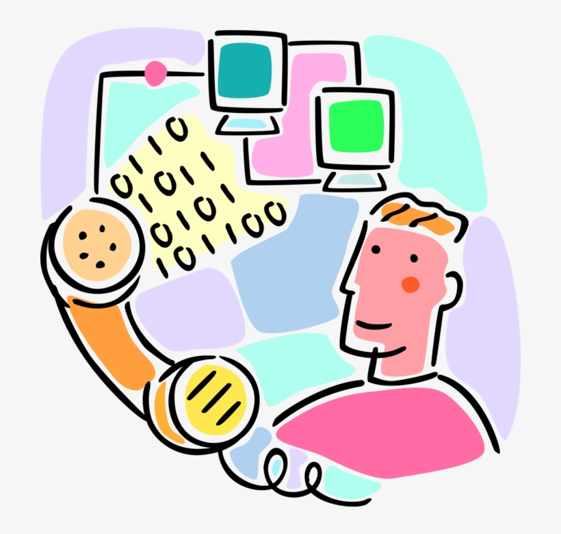 Vector Illustration Of Telephone Handset Receiver With, transparent png download