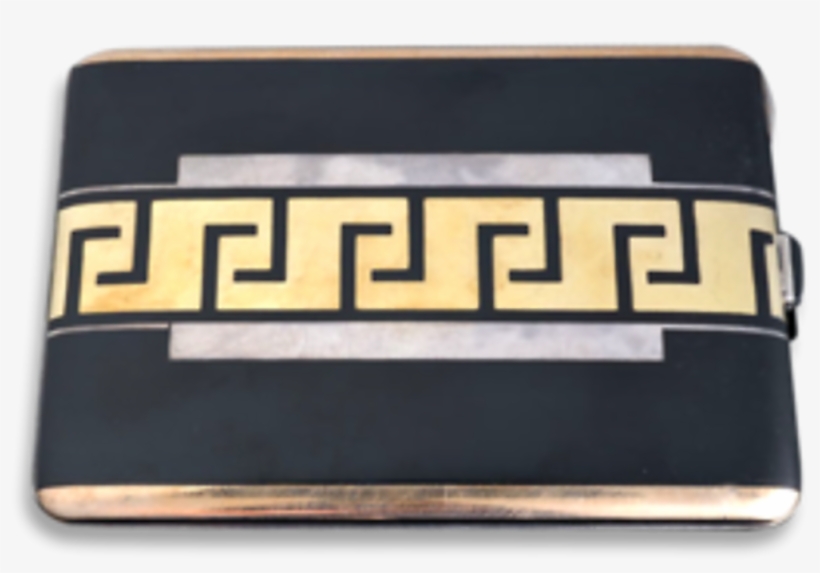 Art Deco Gold And Enamel Cigarette Case - Wallet, transparent png download