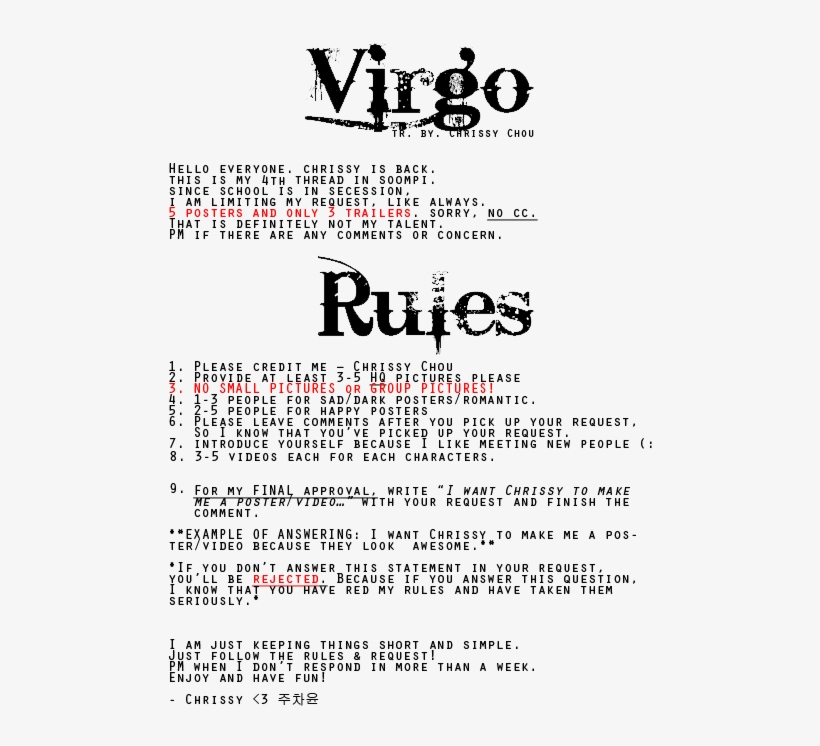 Virgo Tr Rules Zpsaa0b506e - Virgo Quotes, transparent png download