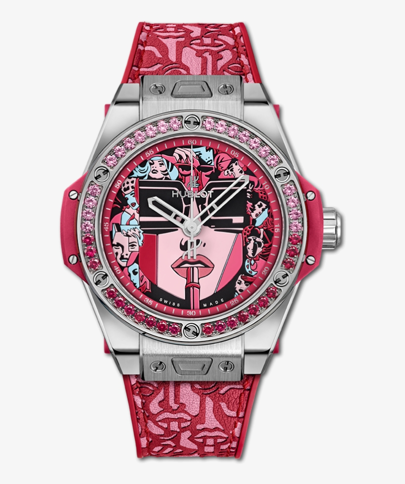 Big Bang One Click Marc Ferrero Steel Red - Watch, transparent png download