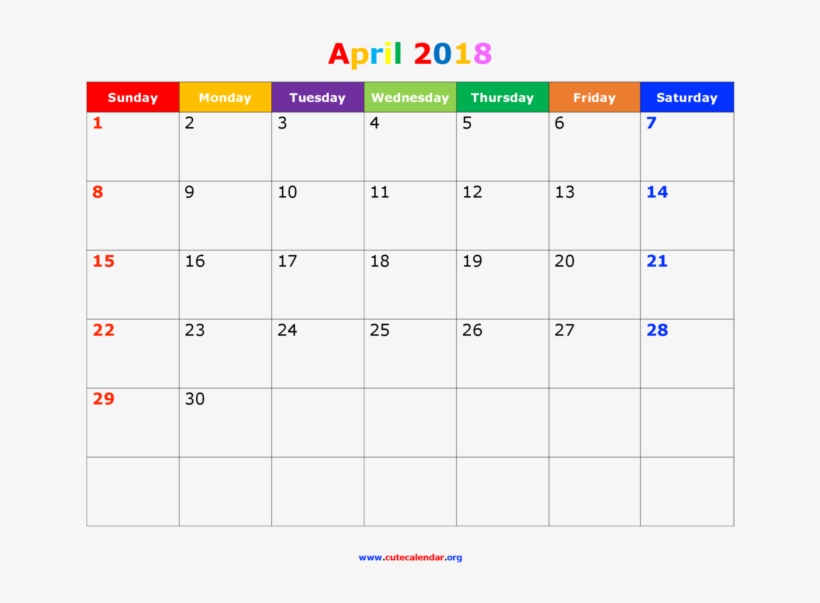 Download April Png Picture - Disney Calendar April 2018 | Transparent ...