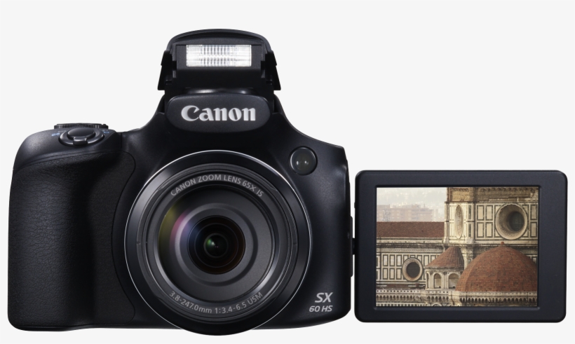 Canon Powershot Sx60 Hs Bridge Cameras Compact Camera - Canon Powershot 60 Hs, transparent png download
