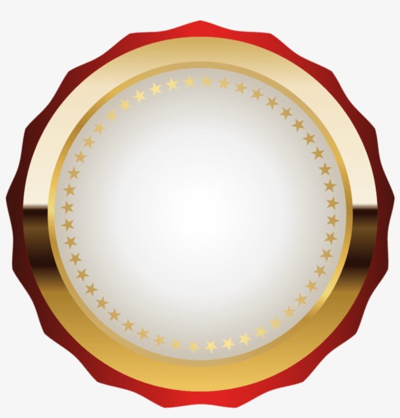 Free Png Seal Badge Red Gold Png Images Transparent - Badge Images Png, transparent png download