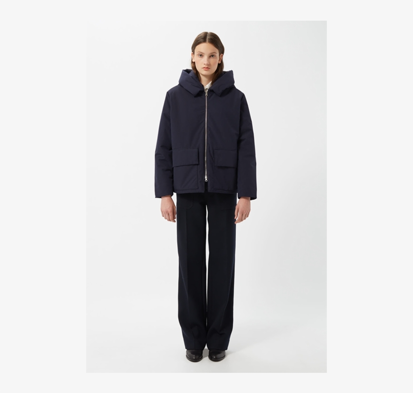 Lona Ederne Navy Padded Jacket Coat - Pajamas, transparent png download