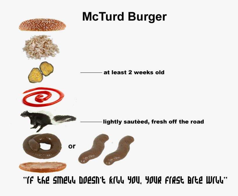 Mc Turd Burger Photo - Hellbender, transparent png download