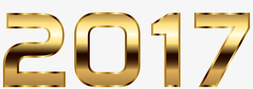 2017 Golden Numbers Png, transparent png download