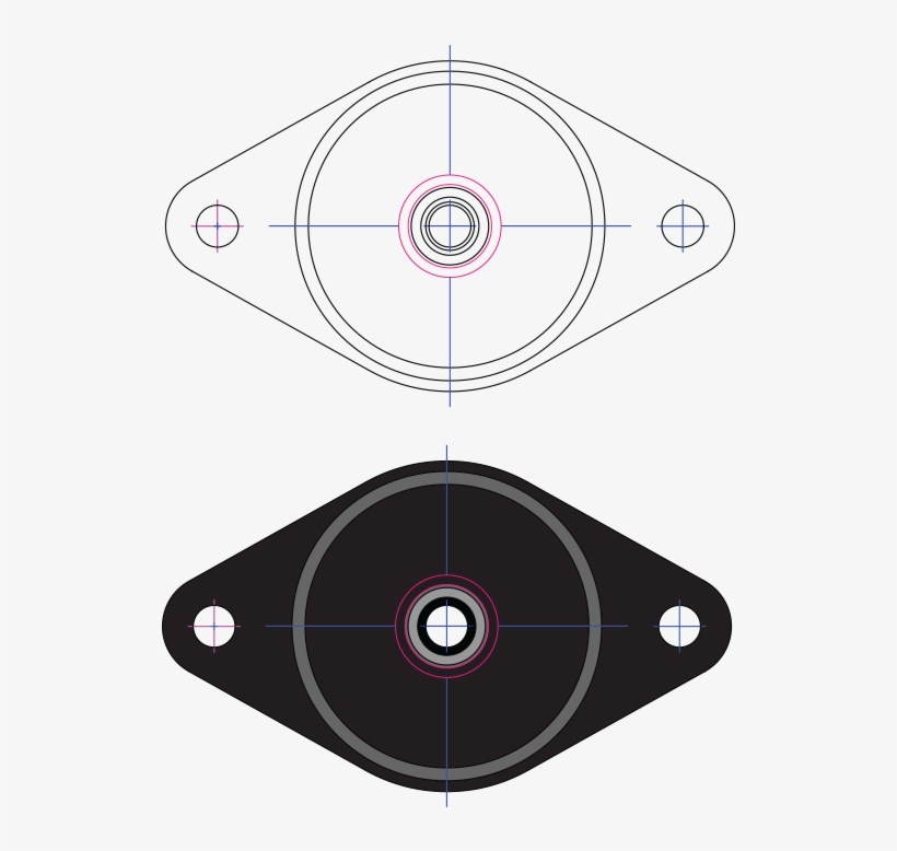 Shock Mounts Grid - Circle, transparent png download