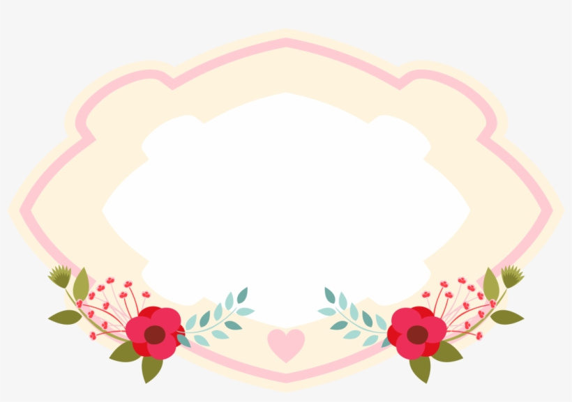 Frame Floral, Borders And Frames, Planner, Arte Digital, - Rose, transparent png download