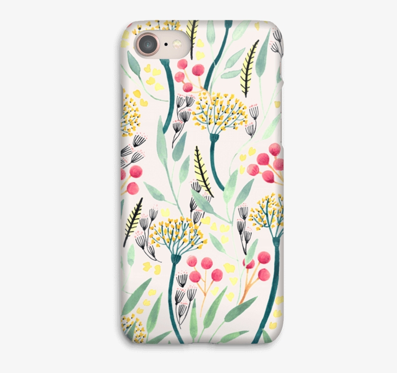Summer Floral Pattern Case Iphone - Mobile Phone Case, transparent png download