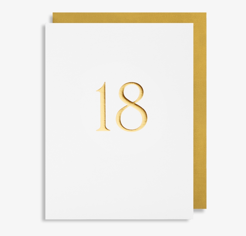 18 - Gold Foil - Mini Card - Lagom - 4336 - Ivory, transparent png download