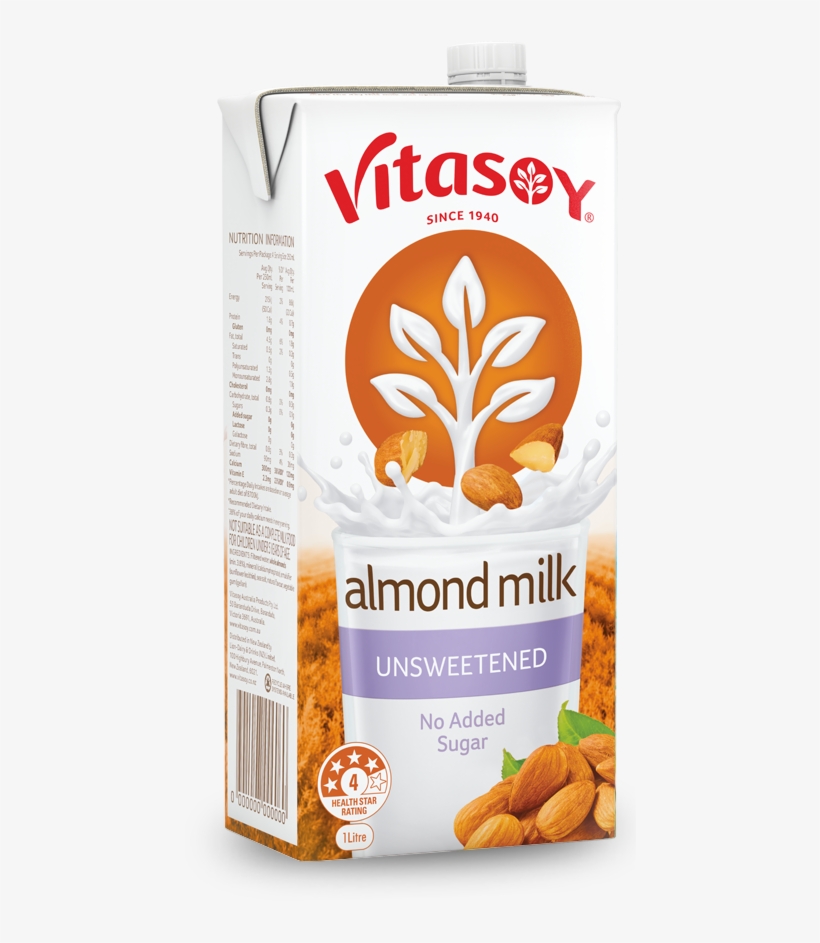 Almond Milk Unsweetened - Vitasoy Soy Milky Lite, transparent png download
