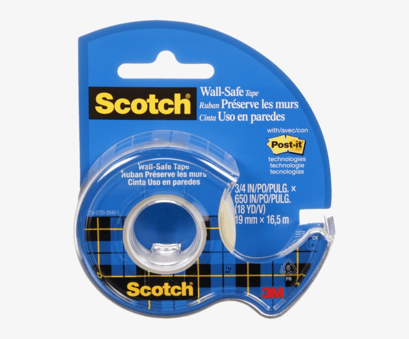 50 For Scotch® Wall-safe Tape - Scotch Tape, transparent png download