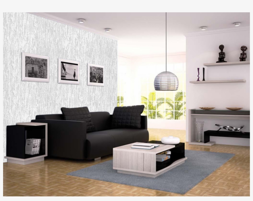 Textura Grafiato Em Parede Sala Estar Texturas Textura - Sala Decorada Com Grafiato, transparent png download