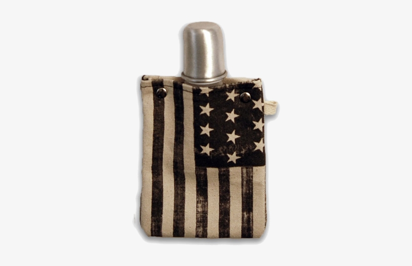 Americana Flask With Shot Glass Top, 4-ounce - Hip Flask, transparent png download