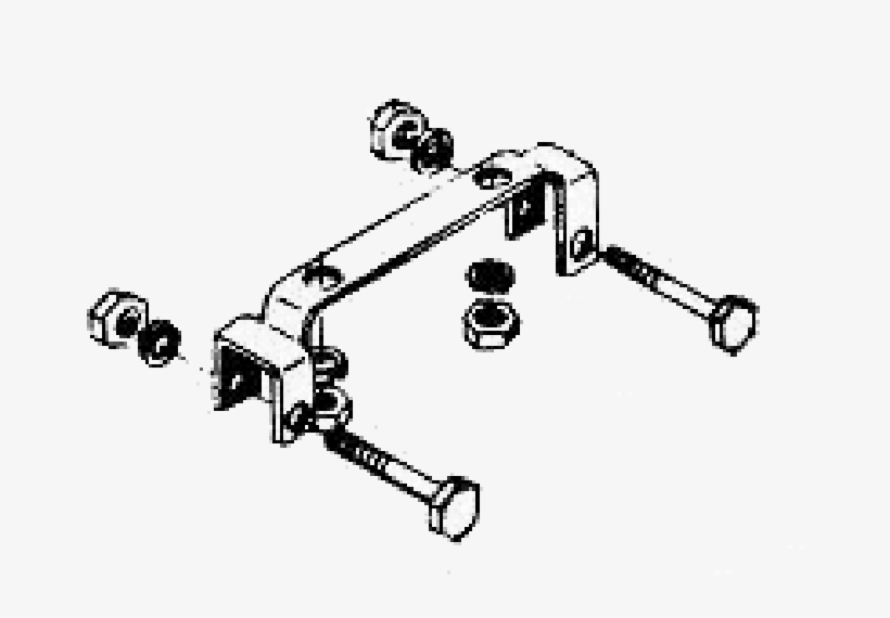 Frame Ignition Coil Bracket For The Model 93 Super - Technical Drawing, transparent png download