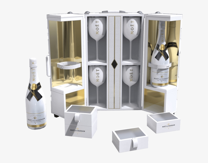 Moet Ice Mit Gläser, transparent png download