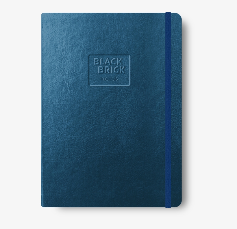 Notebook B5 Dotted Black Brick Metallic Blue - Book Cover, transparent png download