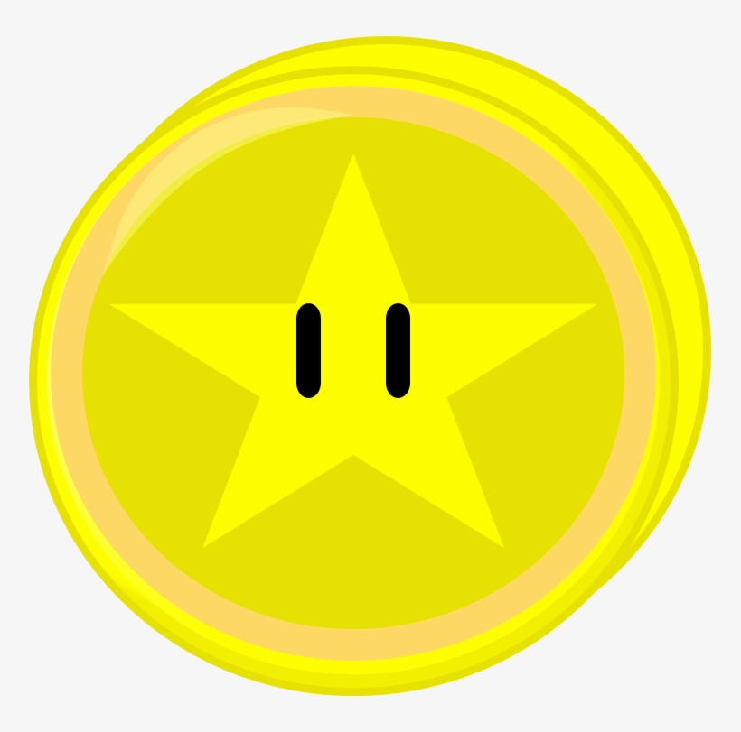Golden Star Coin Body 3 - Circle, transparent png download