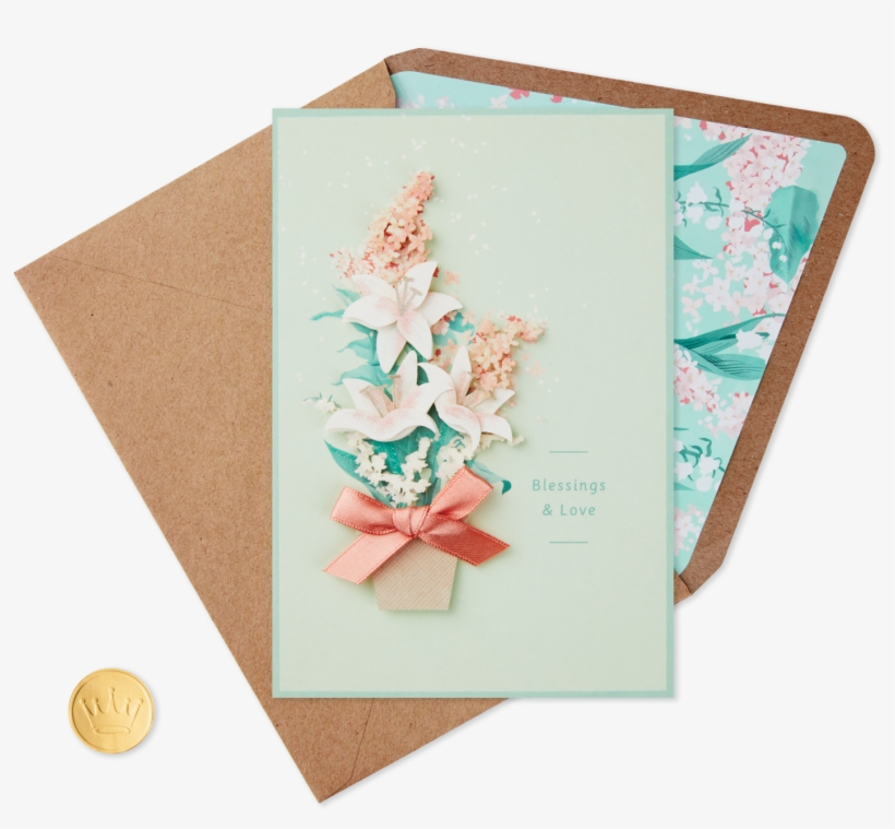 Blessings And Love Easter Card - Origami, transparent png download