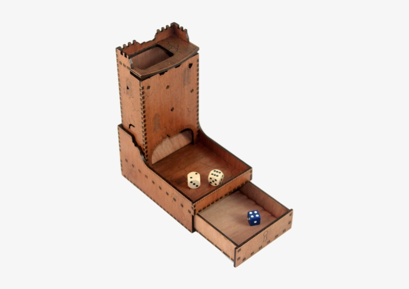 Wooden Castle Dice Tower - Castle Dice Roller, transparent png download
