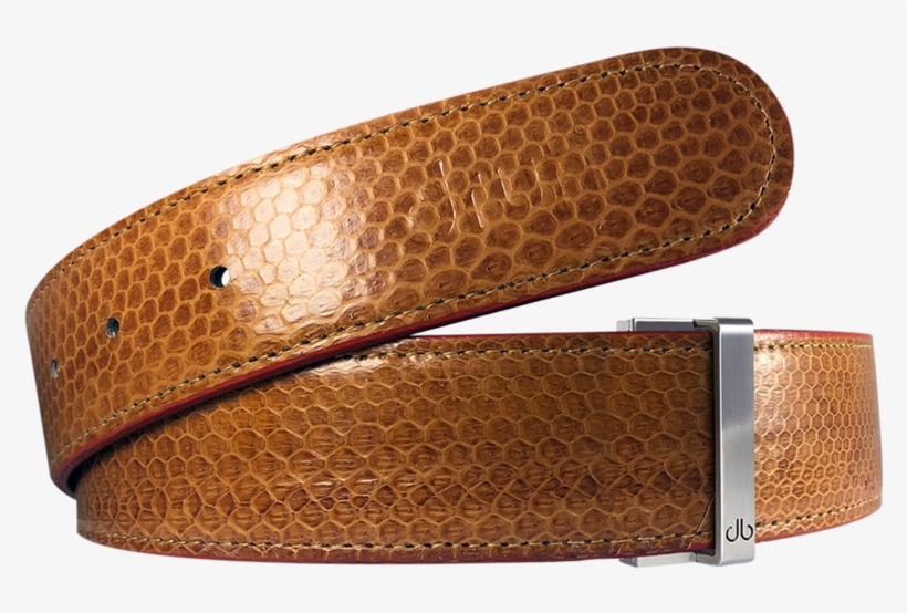 Light Brown Snakeskin Leather Belt - Belt, transparent png download