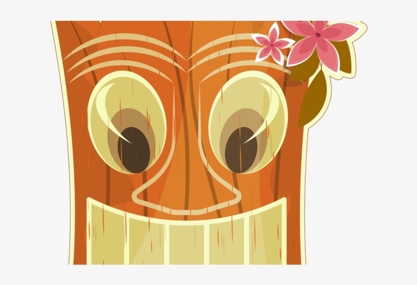 Bar Clipart Hawaiian Tiki - Hawaii Postcard Drawing, transparent png download